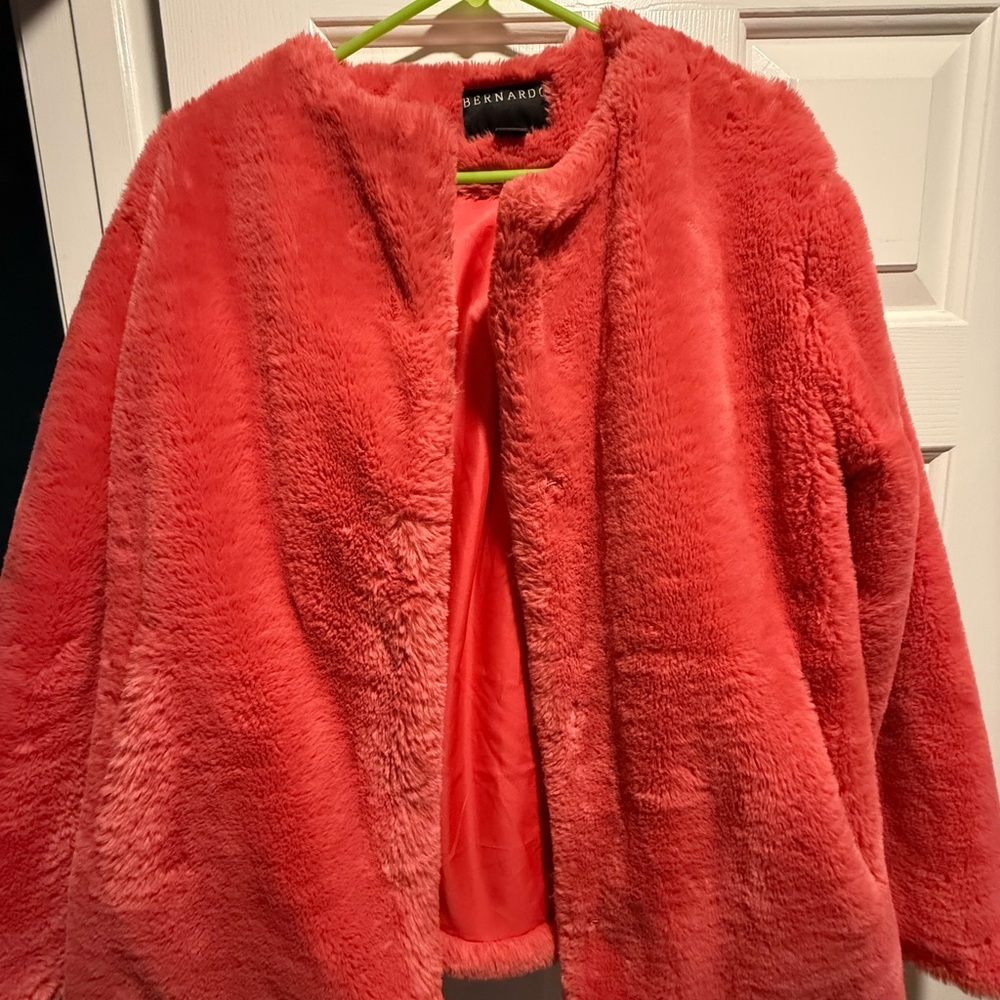 Bernardo Red Teddy Jacket